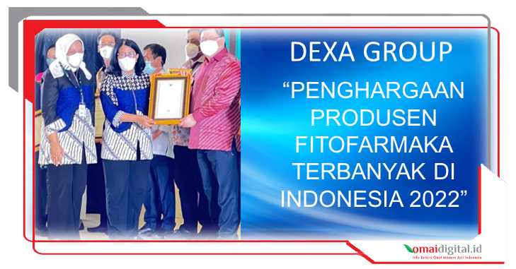 Menkes Memberikan Penghargaan Kepada Dexa Group Sebagai Produsen OMAI Terbanyak